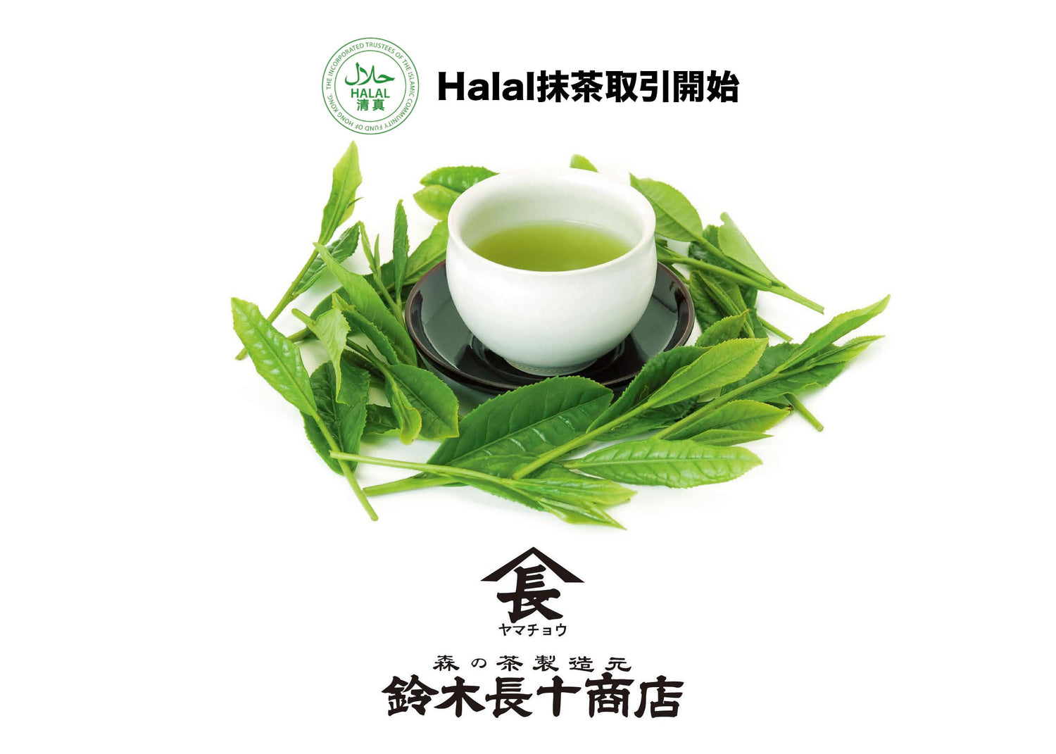 開始halal抹茶生意。 鈴木長十商店と合作開始